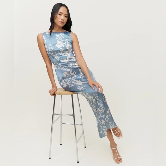 Reformation Zya Silk Dress - Picture 4 of 7